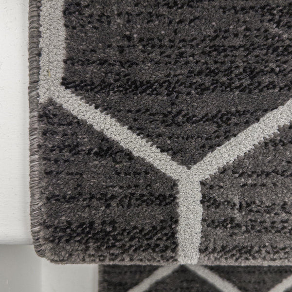 Decor Wilton Park Lane Titanium Stair Runner