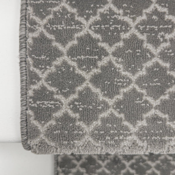 Cavendish Wilton Tile Dove Gray Stair Runner