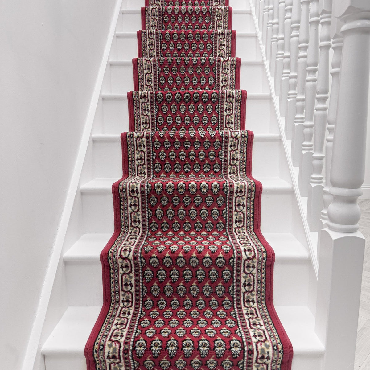 Peacock Red Stair Runner