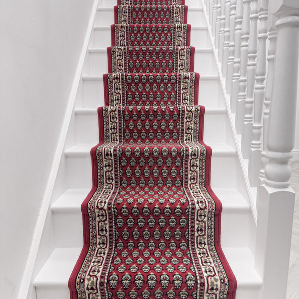 Peacock Red Stair Runner