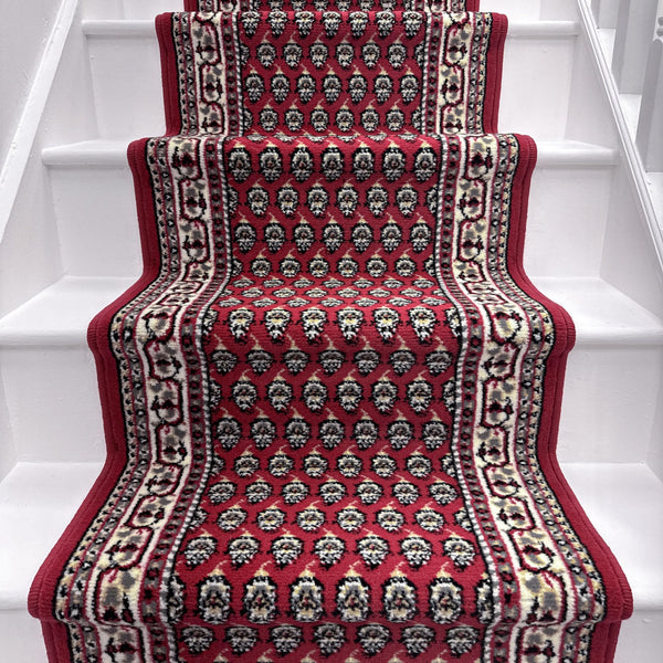 Peacock Red Stair Runner