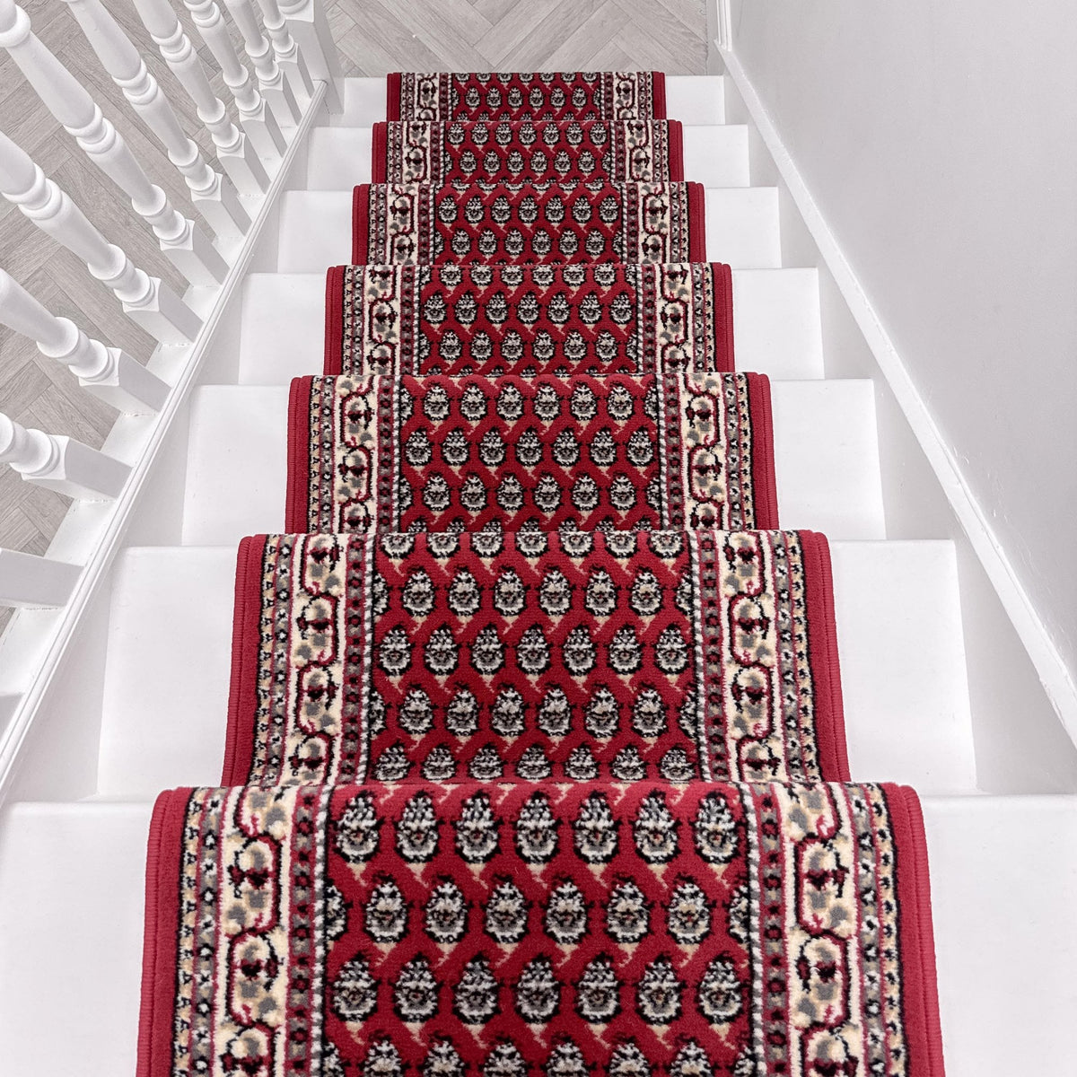 Peacock Red Stair Runner