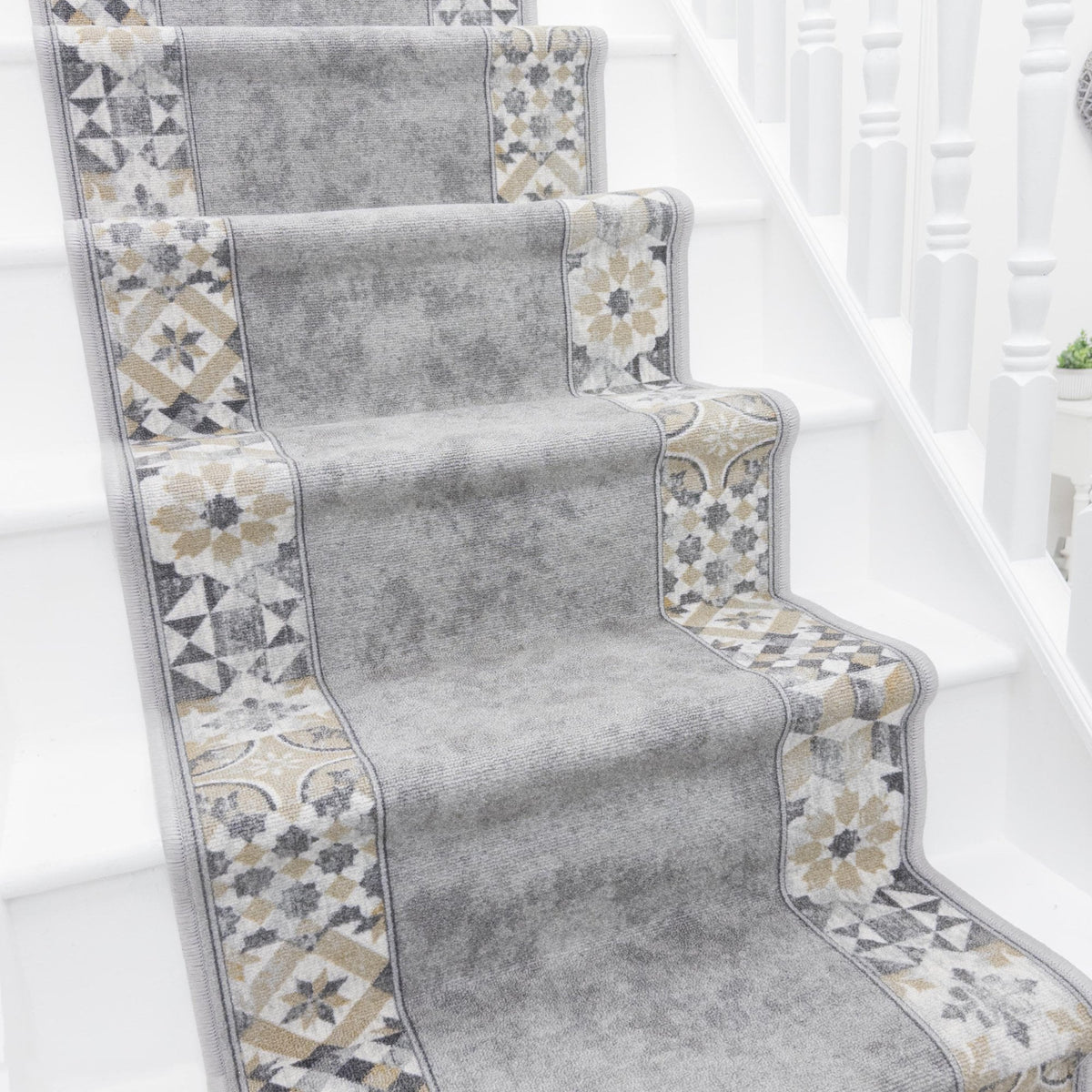 Murcia Grey Stair Runner