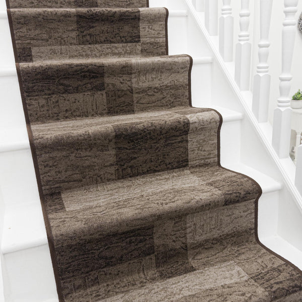 Icona Dark Brown Stair Runner