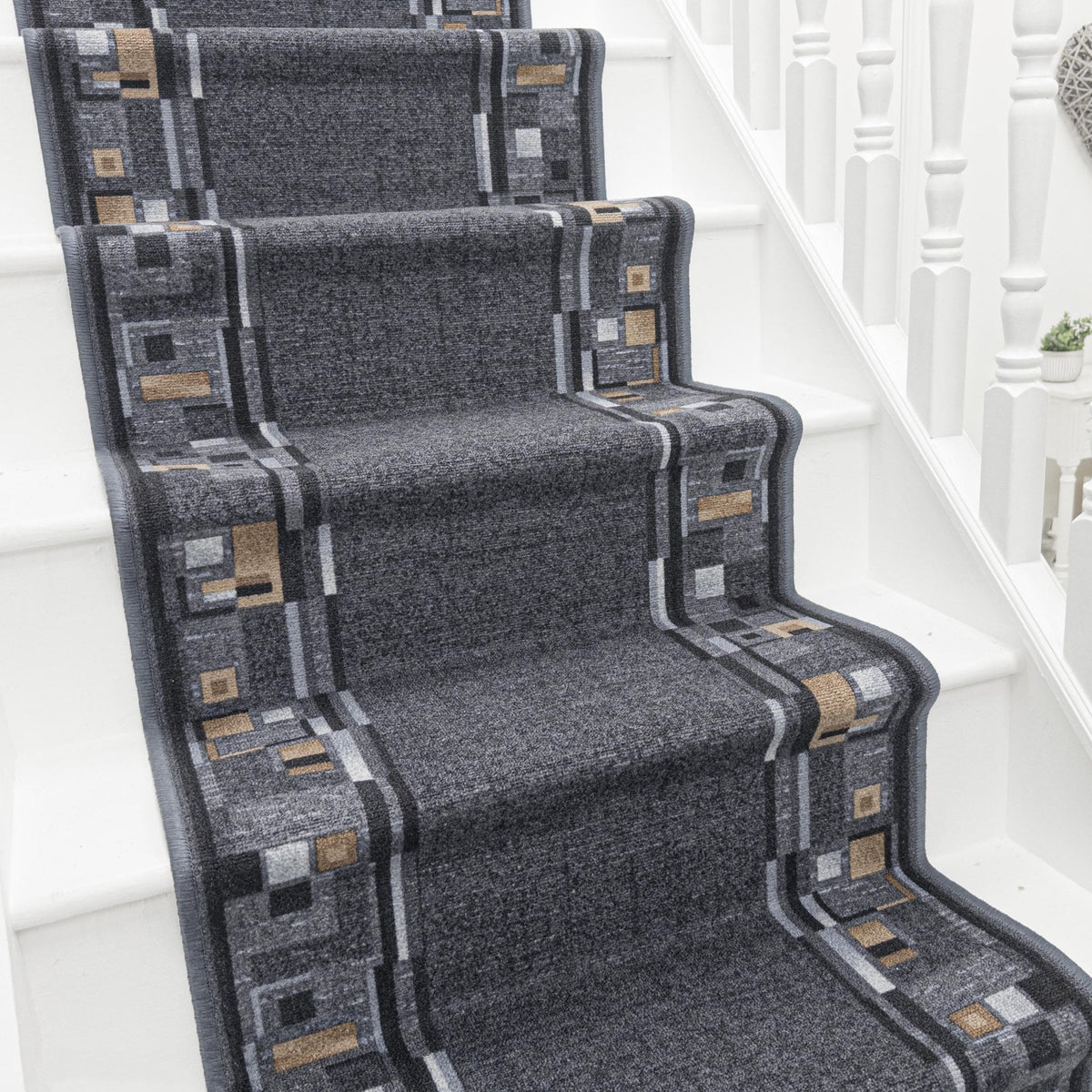 Bombay Graphite Stair Runner