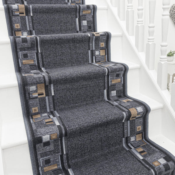 Bombay Graphite Stair Runner
