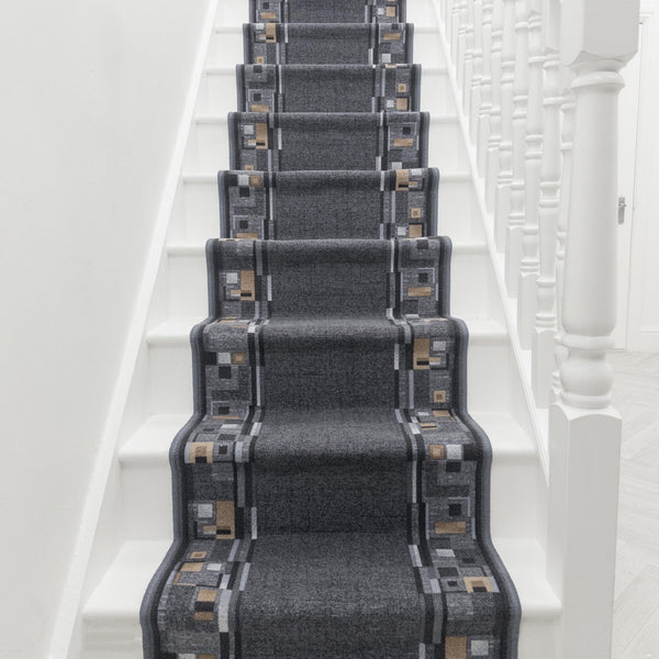 Bombay Graphite Stair Runner