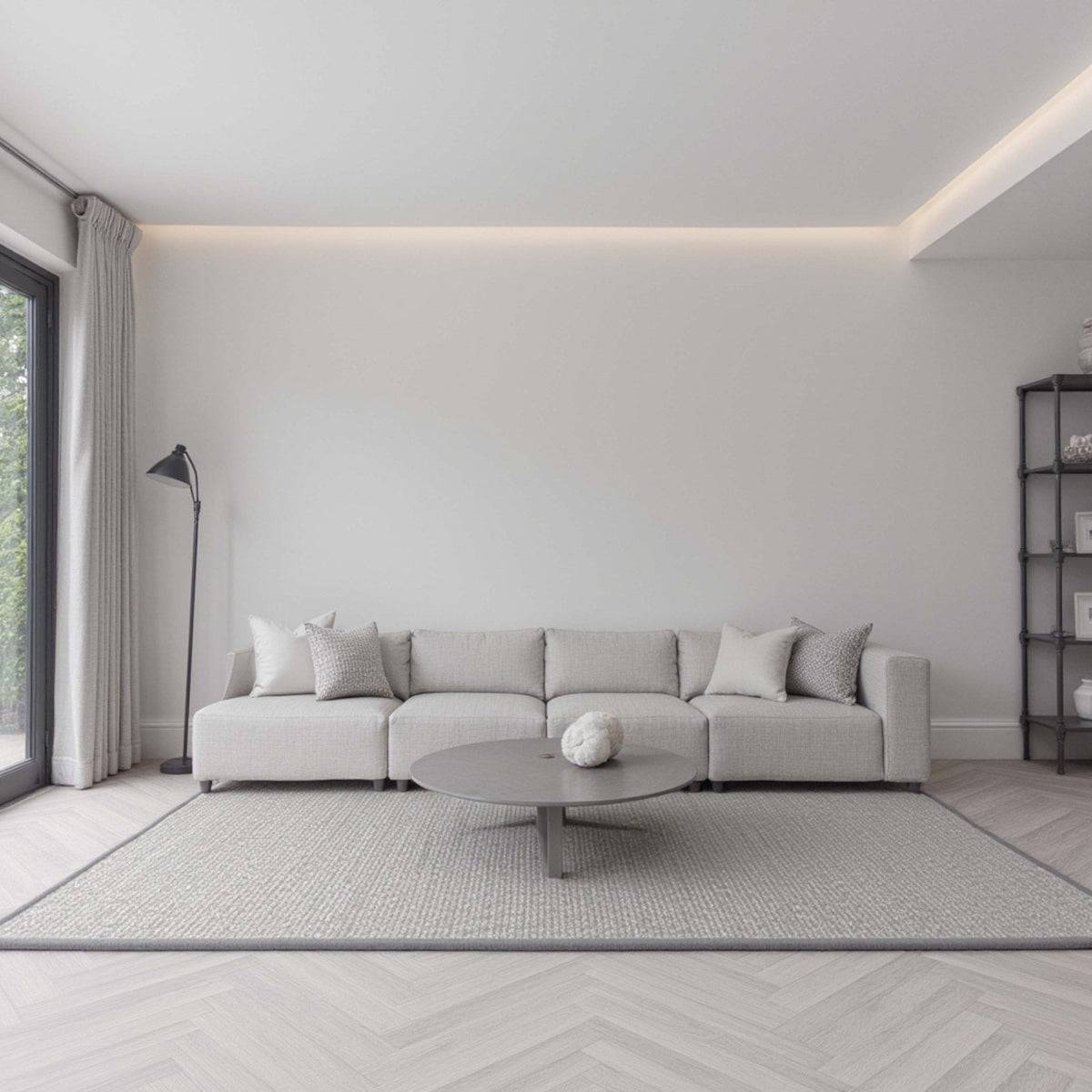 Soliman Bay Silver Custom Rug