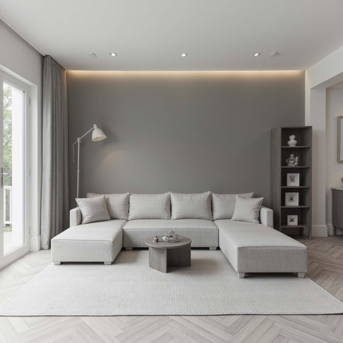San Pietro Winter White Custom Rug