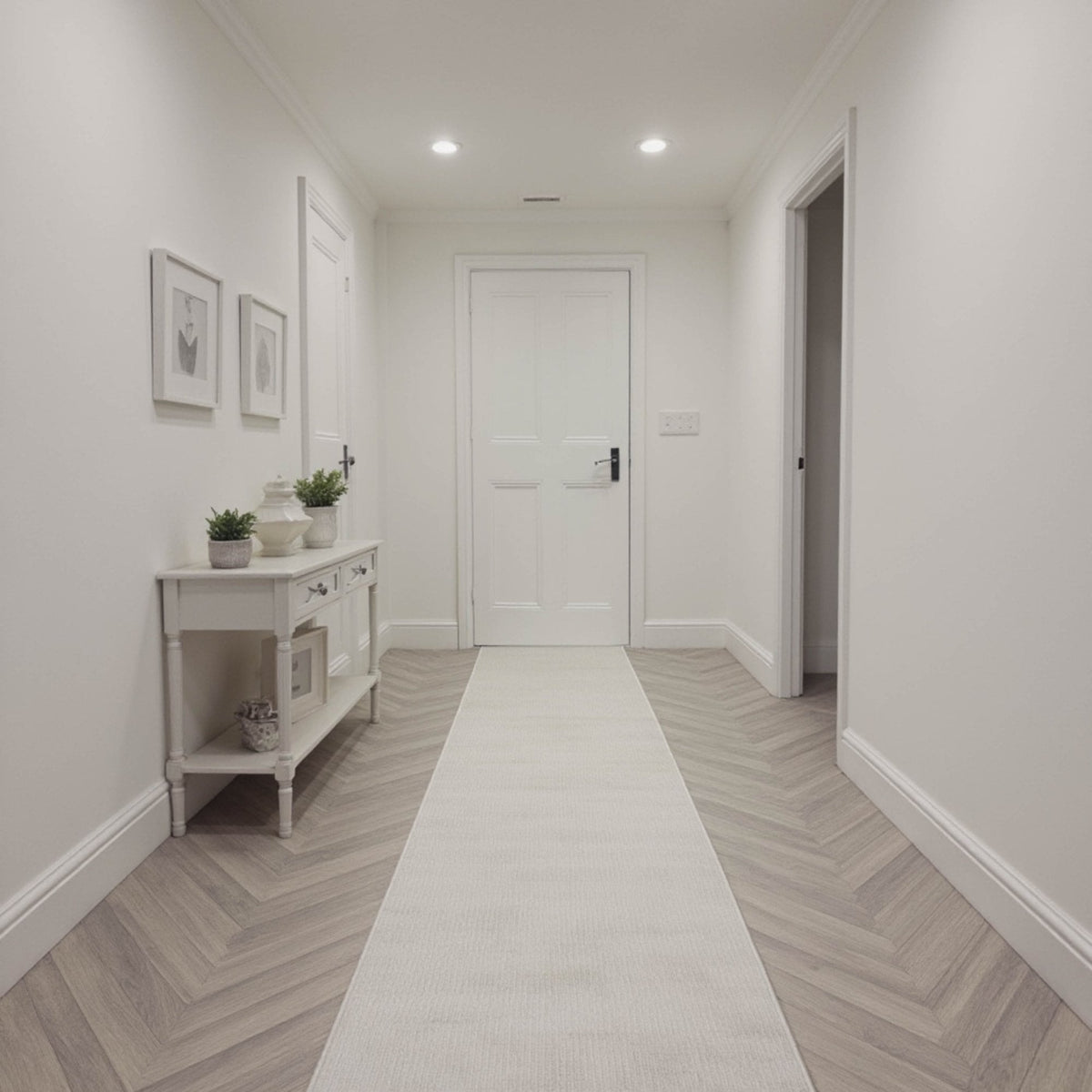San Pietro Winter White Rug Runner