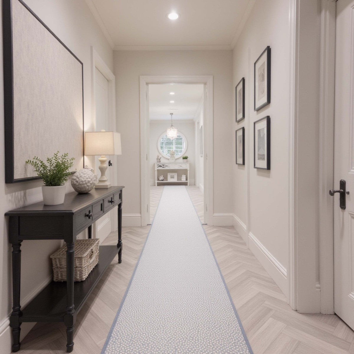 Maddox Cheetah Sky Rug Runner