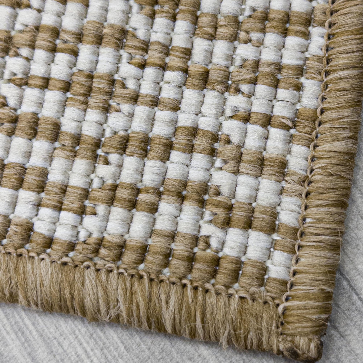 Cable Brown Rug Runner