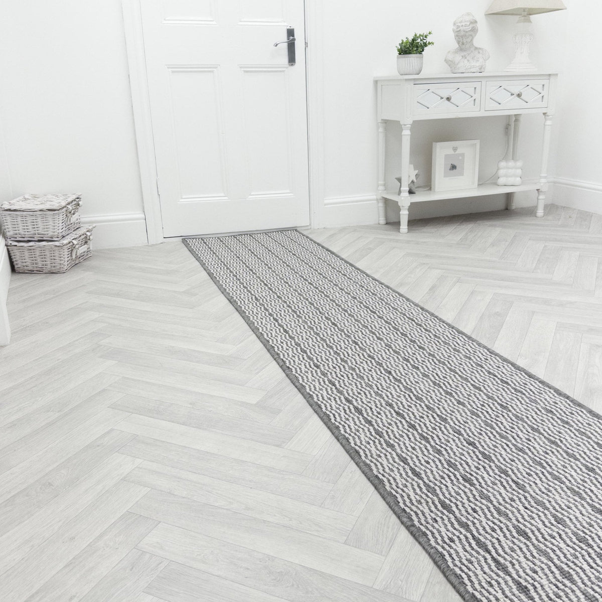 Cable Grey Hall Runner