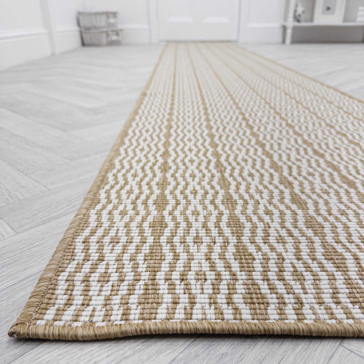 Cable Brown Rug Runner