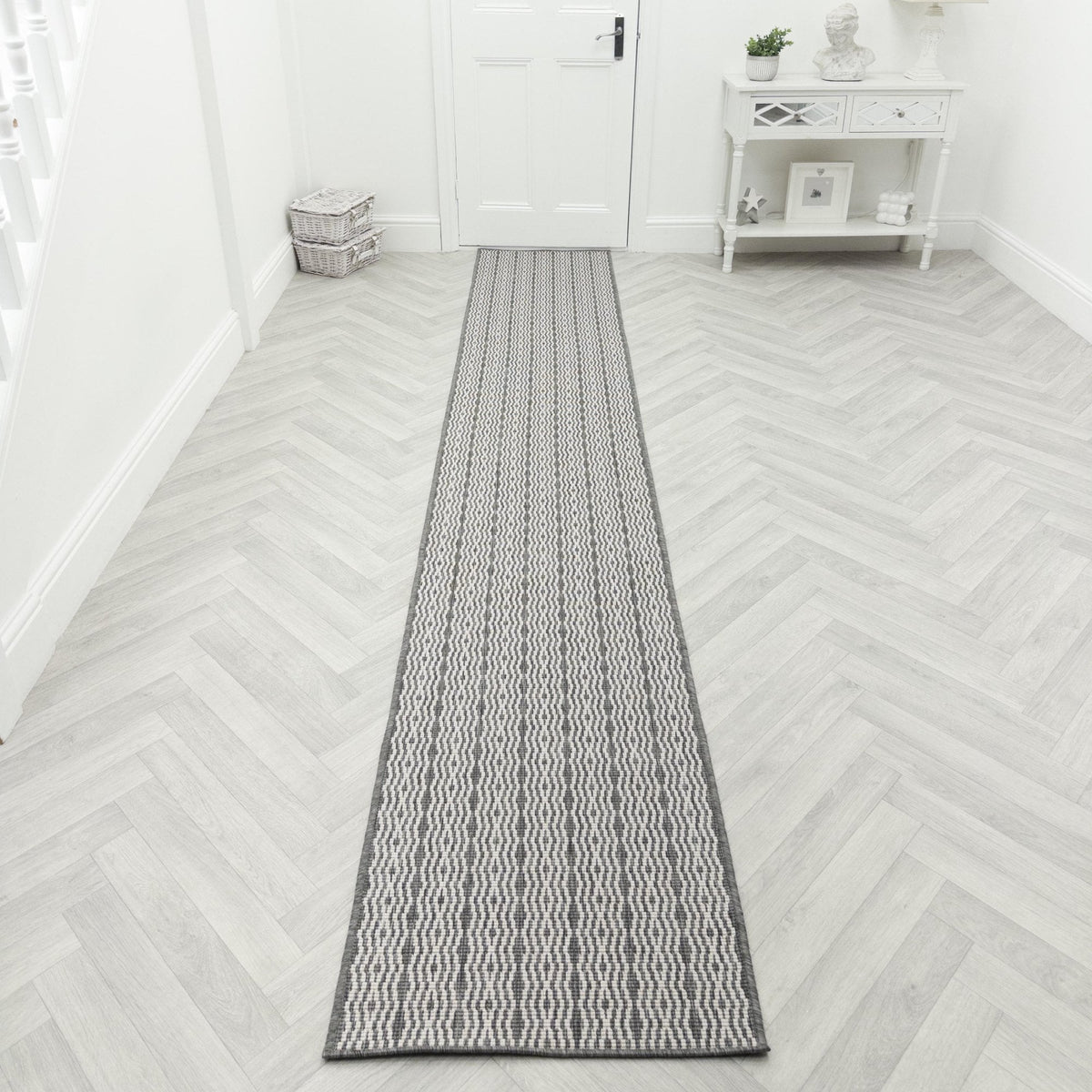 Cable Grey Hall Runner