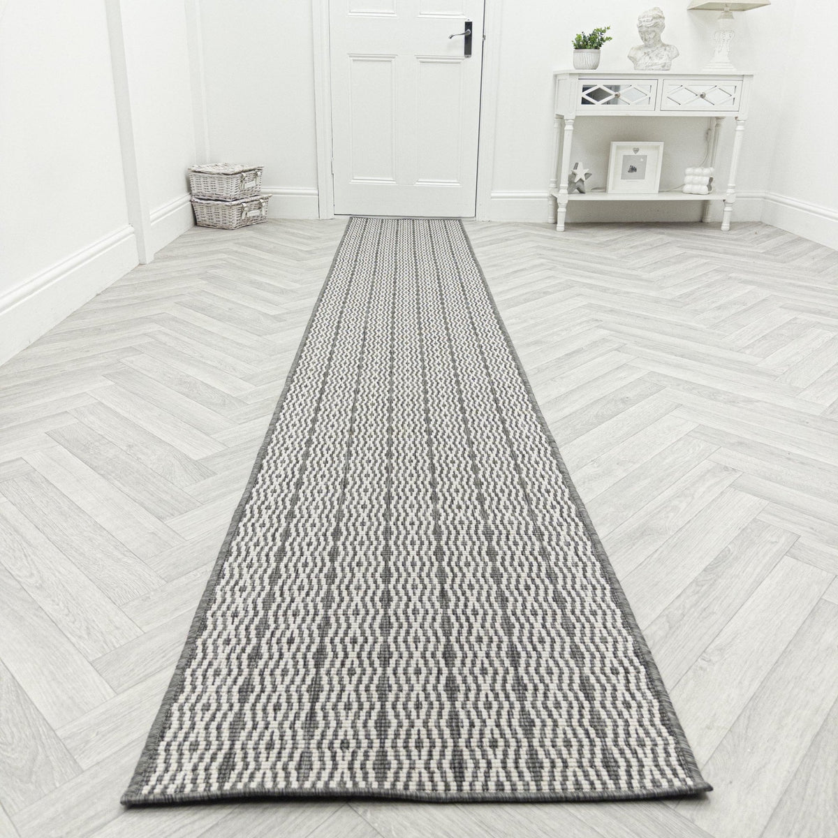 Cable Grey Hall Runner