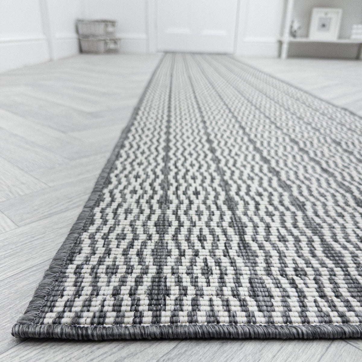 Cable Grey Hall Runner