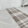 Chequered Beige Hall Runner - 1ft / 2ft