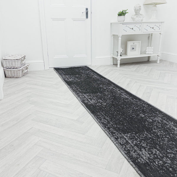 Tapestry Black Hall Runner