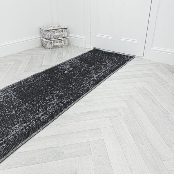 Tapestry Black Hall Runner