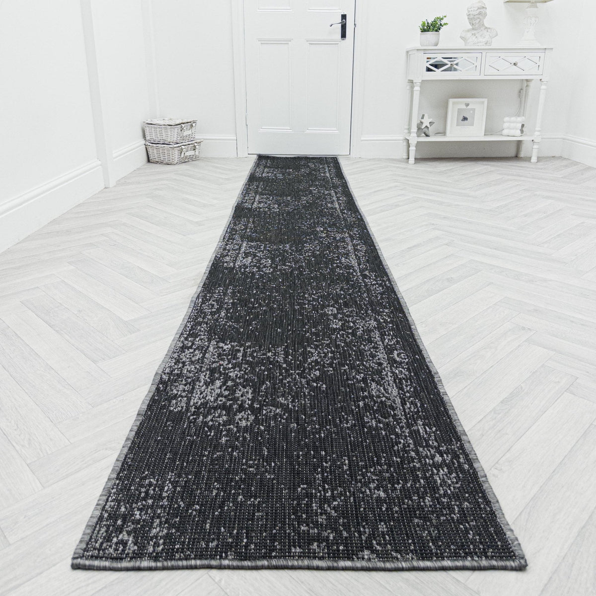 Tapestry Black Hall Runner