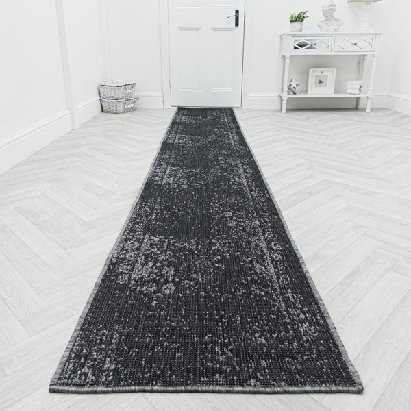Tapestry Black Hall Runner