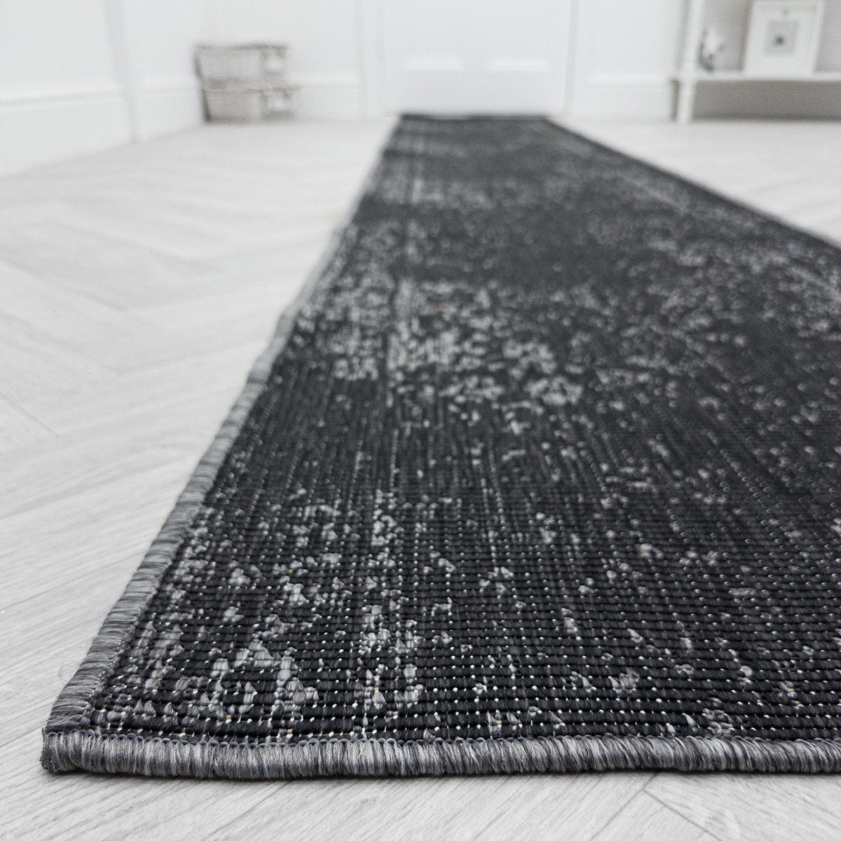 Tapestry Black Hall Runner