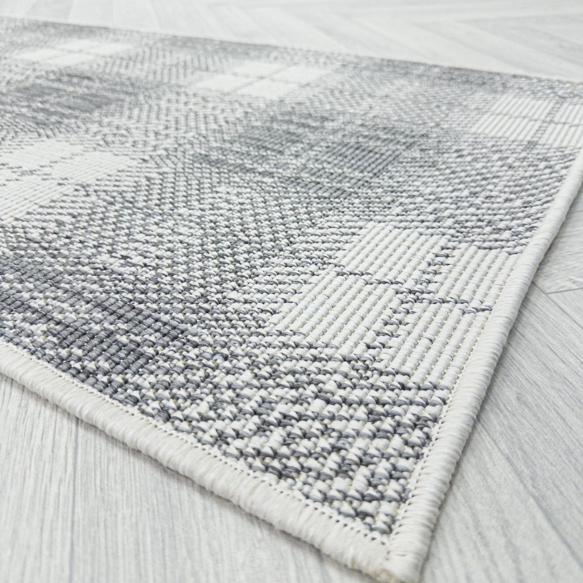 Plaid Grey Hall Runner