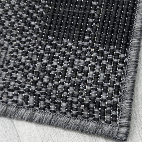 Plaid Black Hall Runner