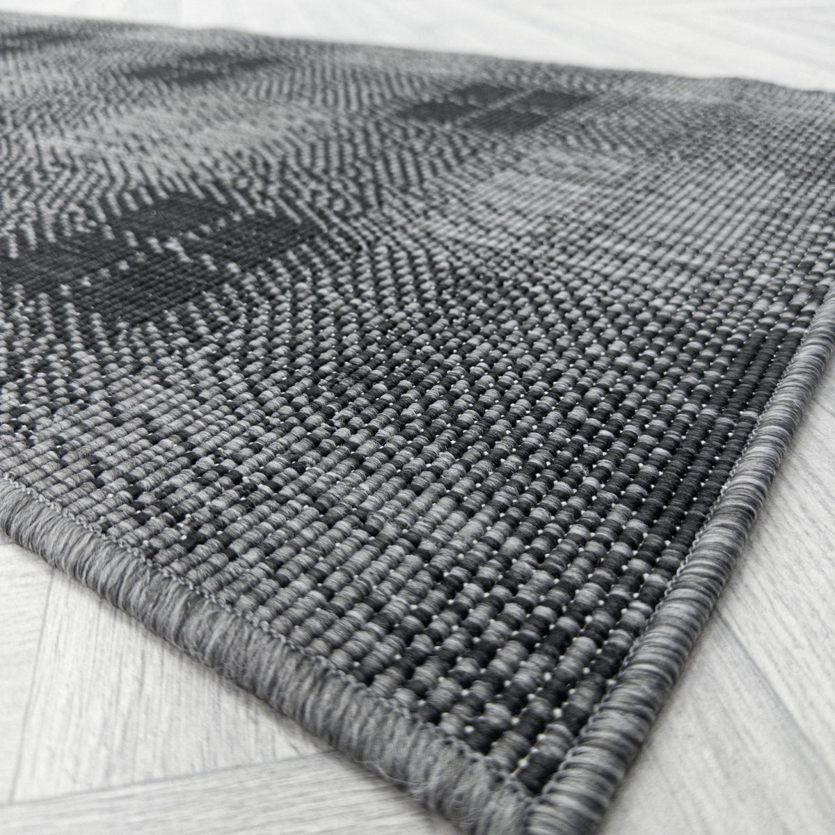 Plaid Black Hall Runner
