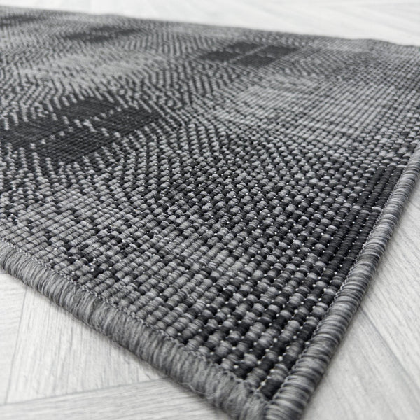Plaid Black Hall Runner