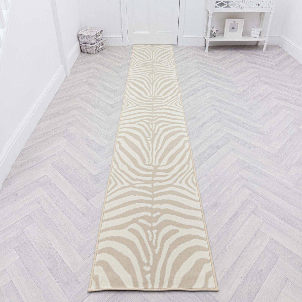 Zebra Beige  Hall Runner