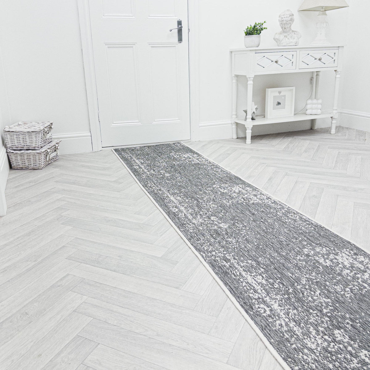 Tapestry Grey Hall Runner