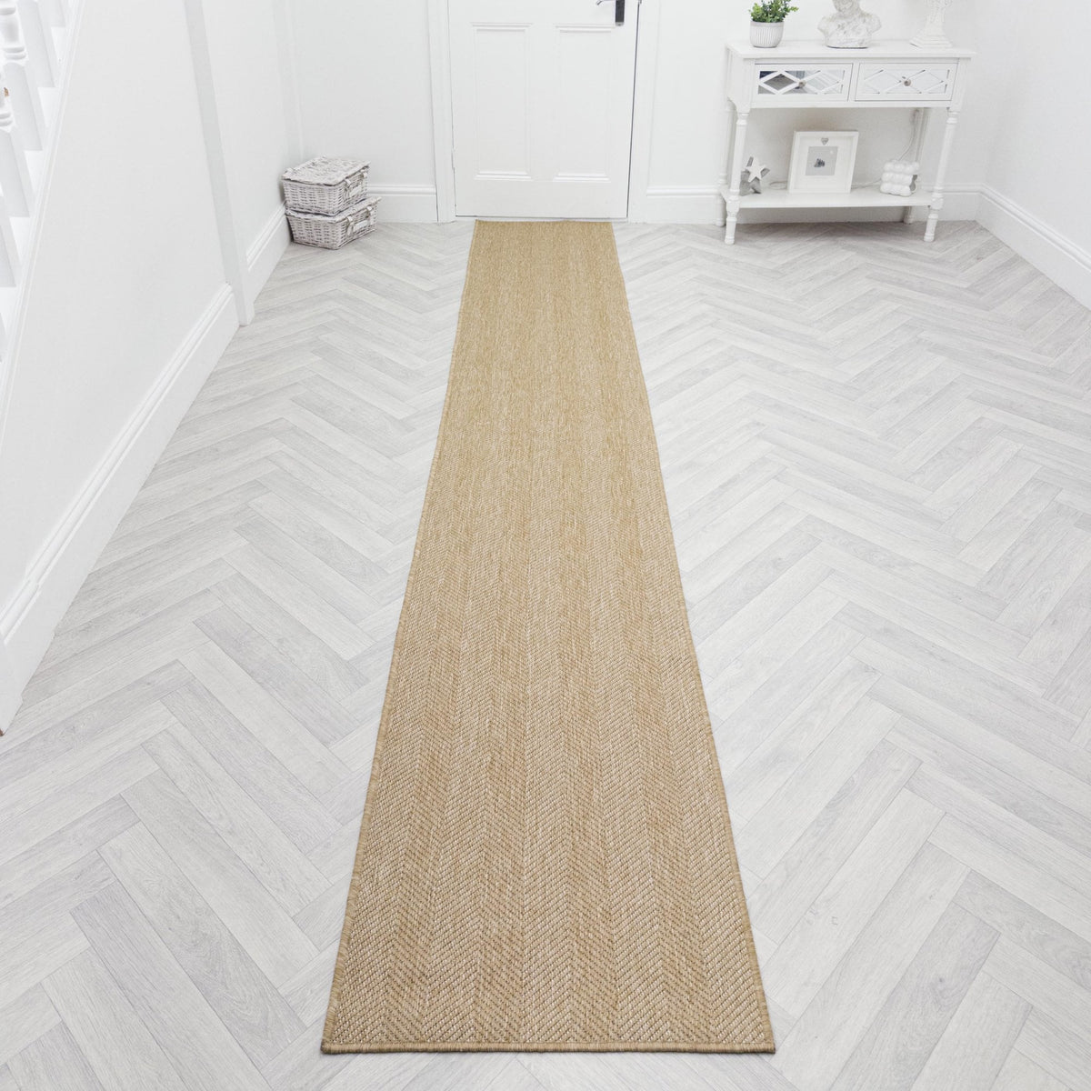 Stripes Brown Hall Runner