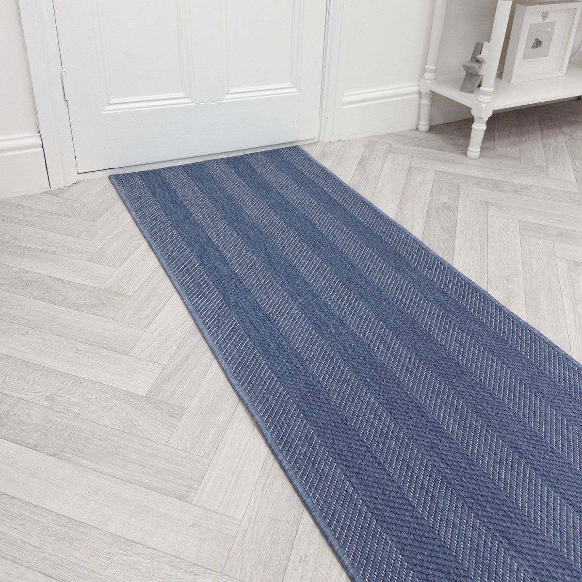 Stripes Blue Hall Runner