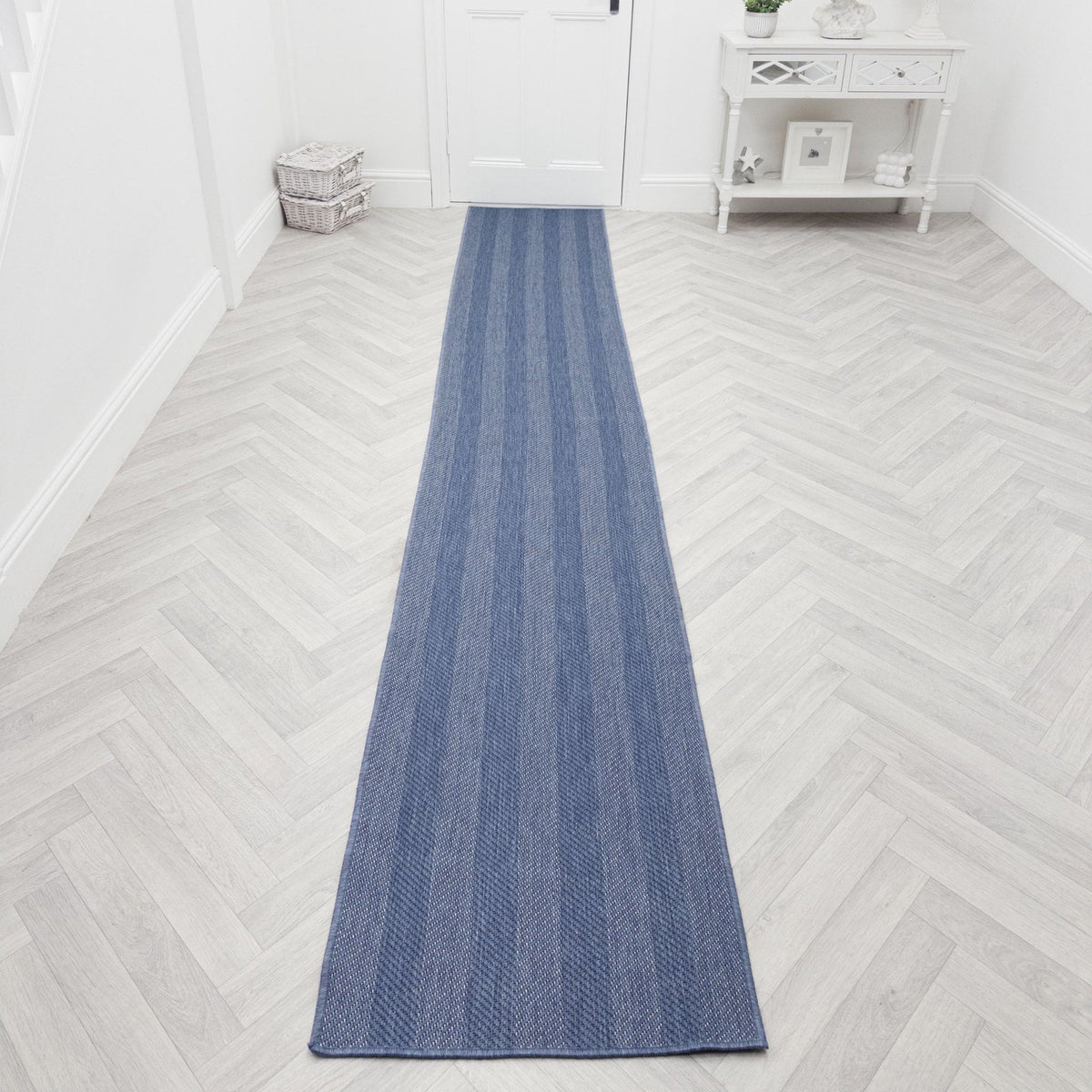 Stripes Blue Hall Runner