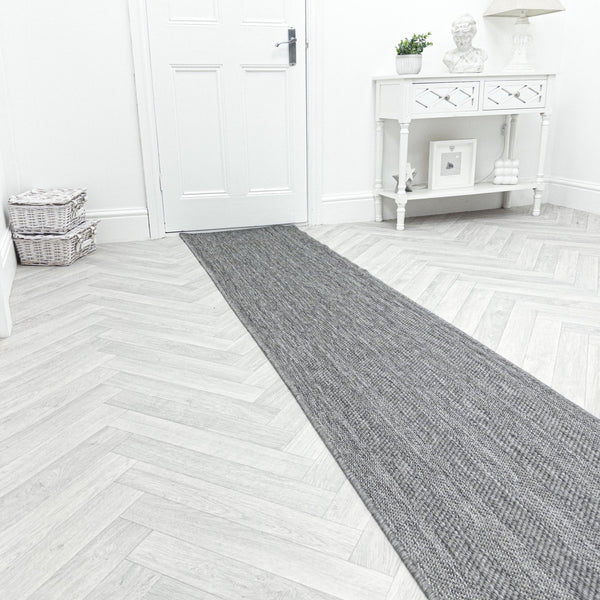 Stripes Grey Hall Runner