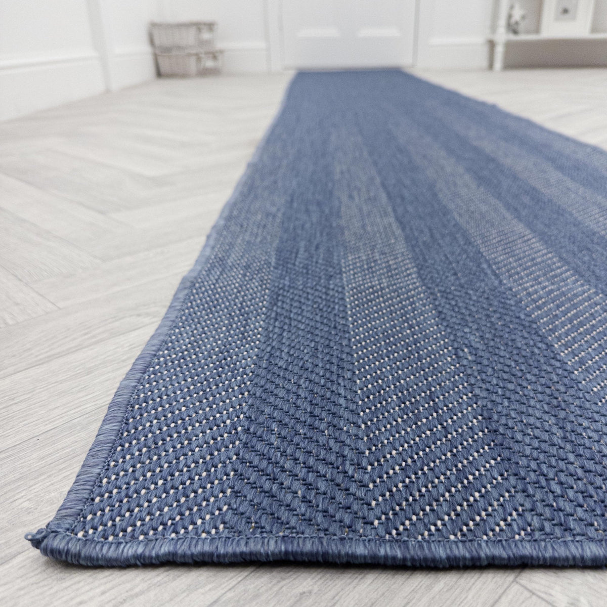 Stripes Blue Hall Runner