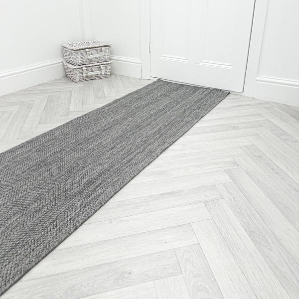 Stripes Grey Hall Runner