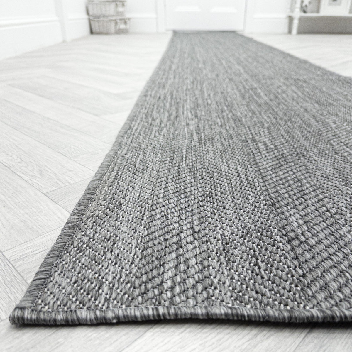 Stripes Grey Hall Runner