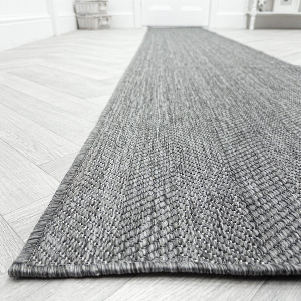 Stripes Grey Hall Runner