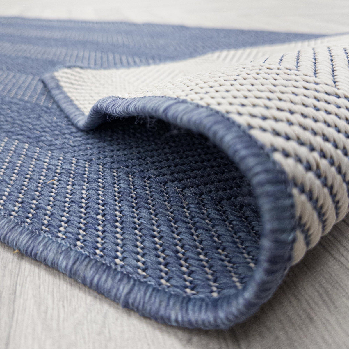 Stripes Blue Hall Runner