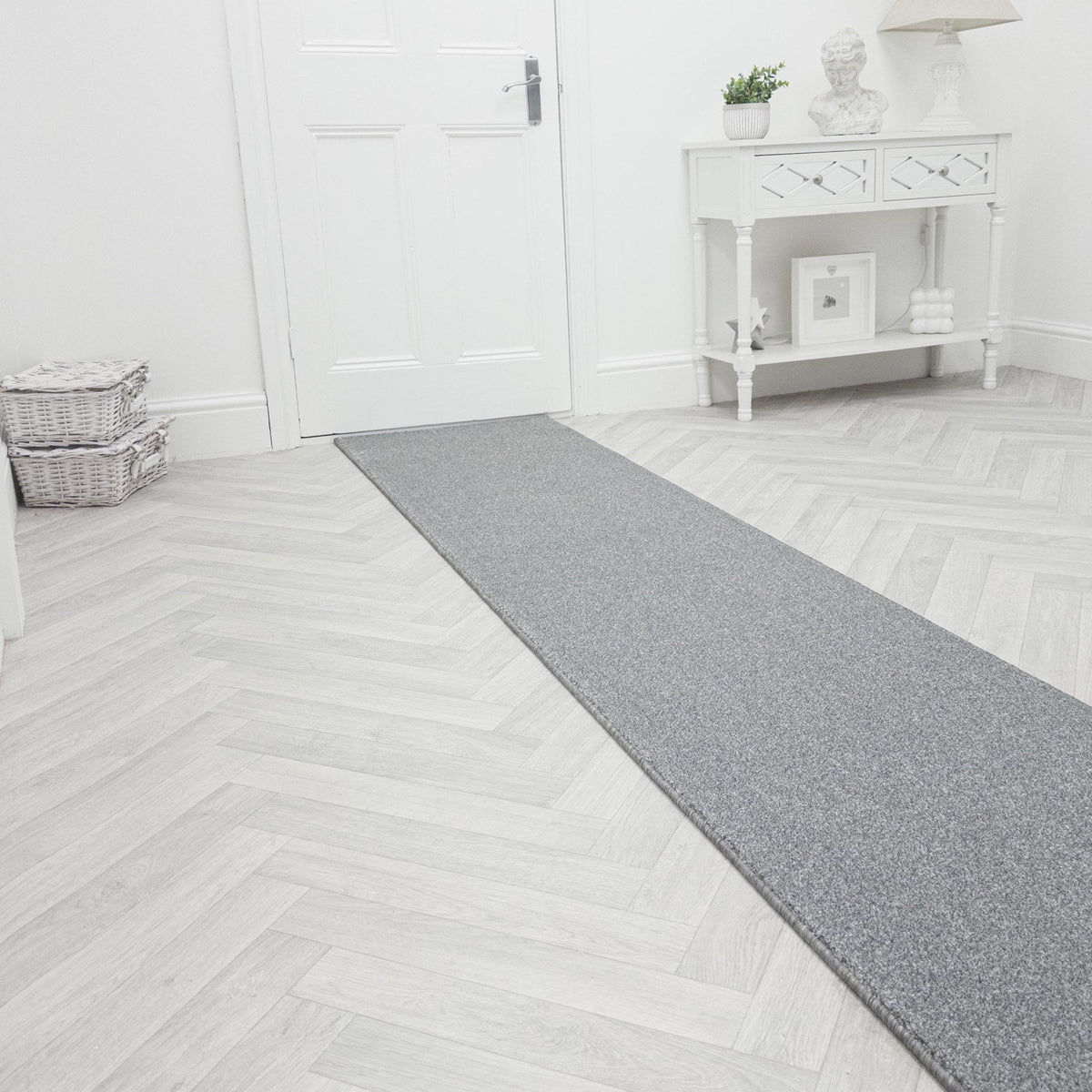 Rustique Ultra Misty Grey Hall Runner
