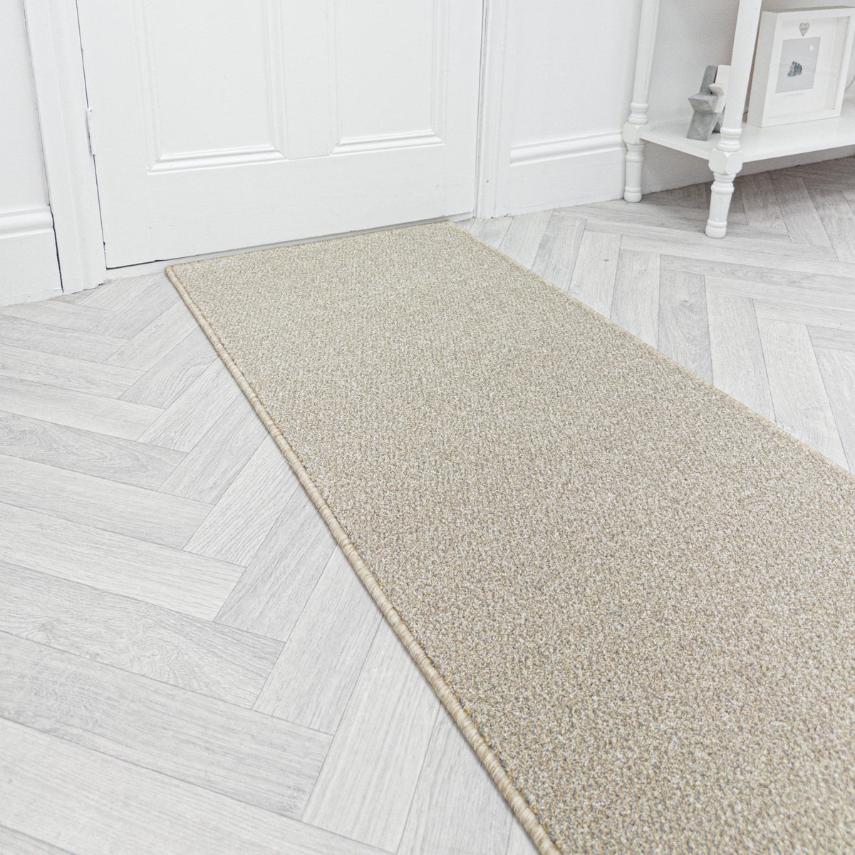 Tweed Cool Beige Hall Runner