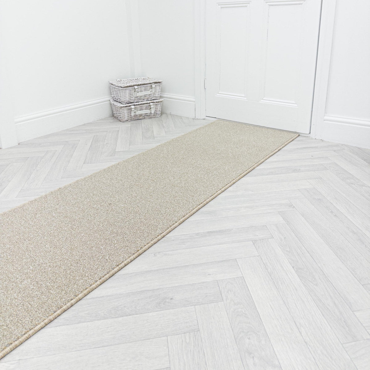 Tweed Cool Beige Hall Runner