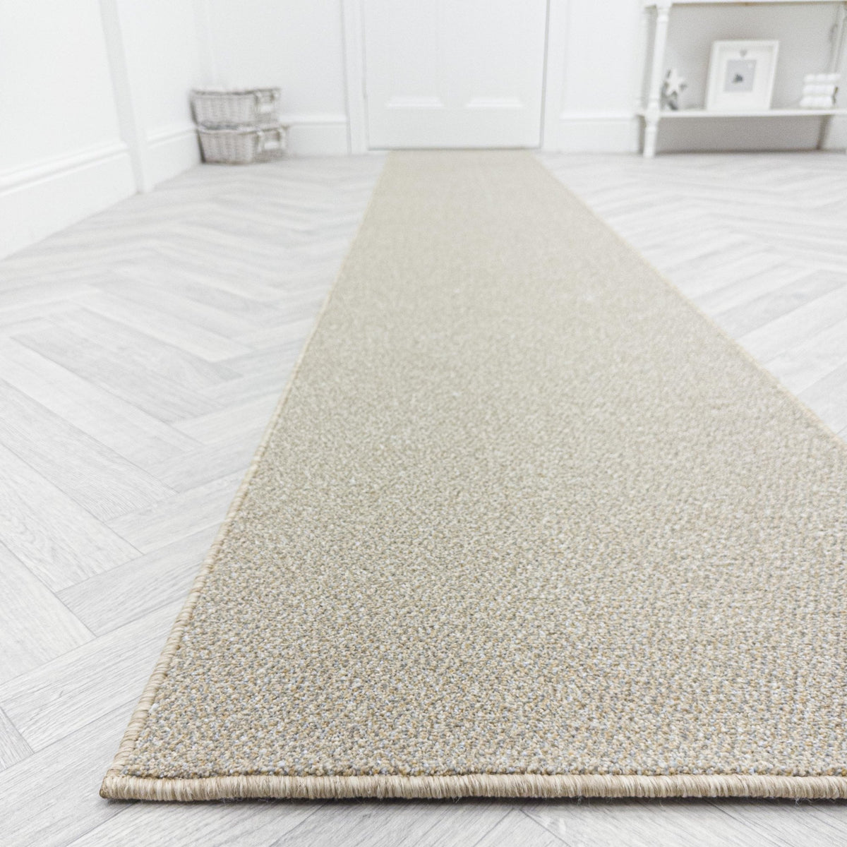 Tweed Cool Beige Hall Runner