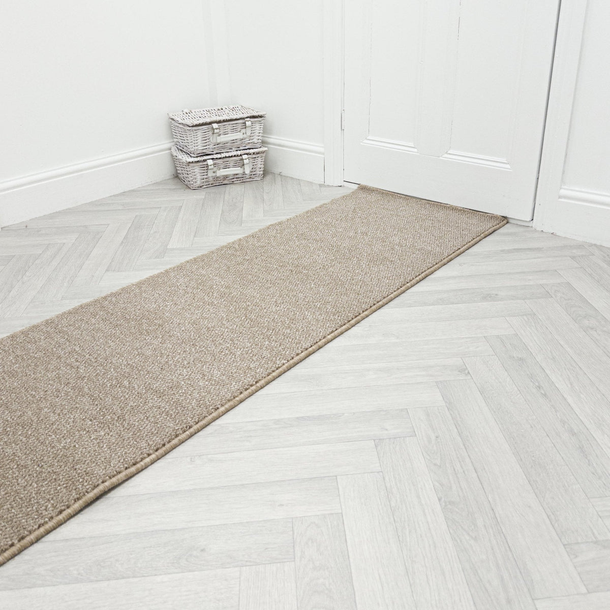 Tweed Taupe Hall Runner