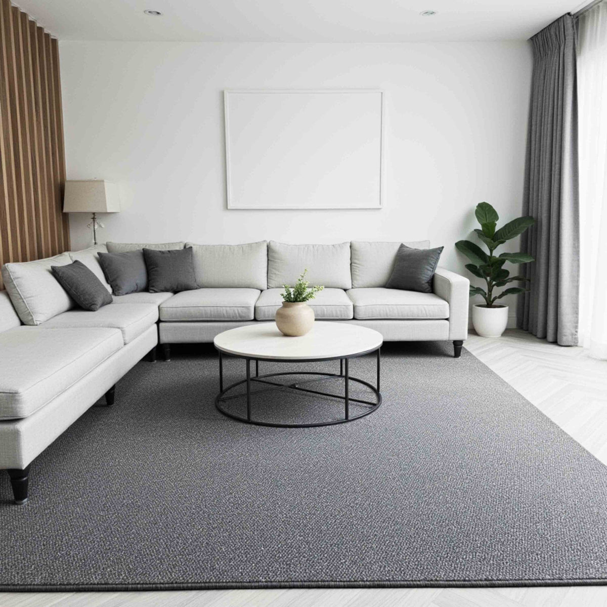 Tweed Slate Grey Custom Rug