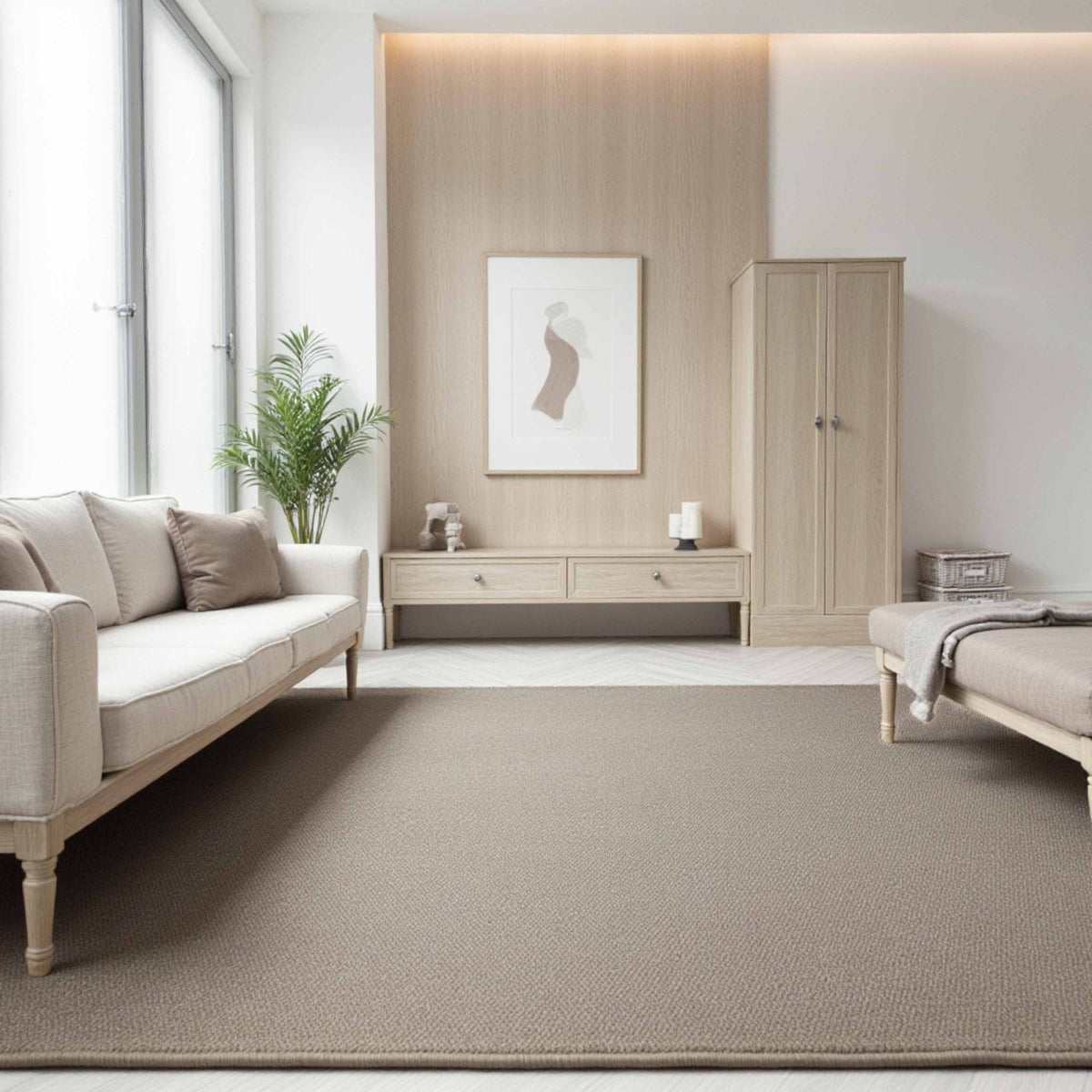 Tweed Taupe Custom Rug