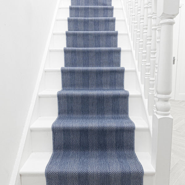 Stripes Bleu Tapis d’escalier